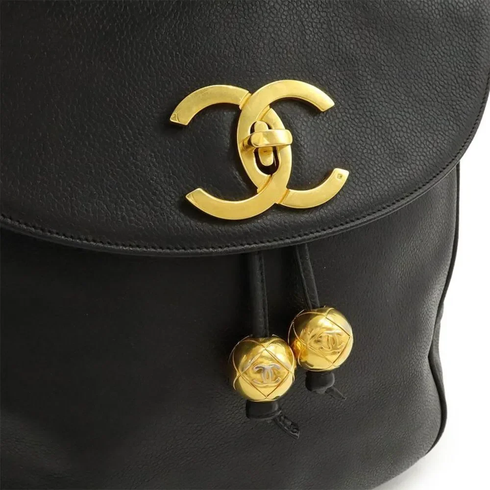 Chanel Caviar Leather Coco Ball Backpack